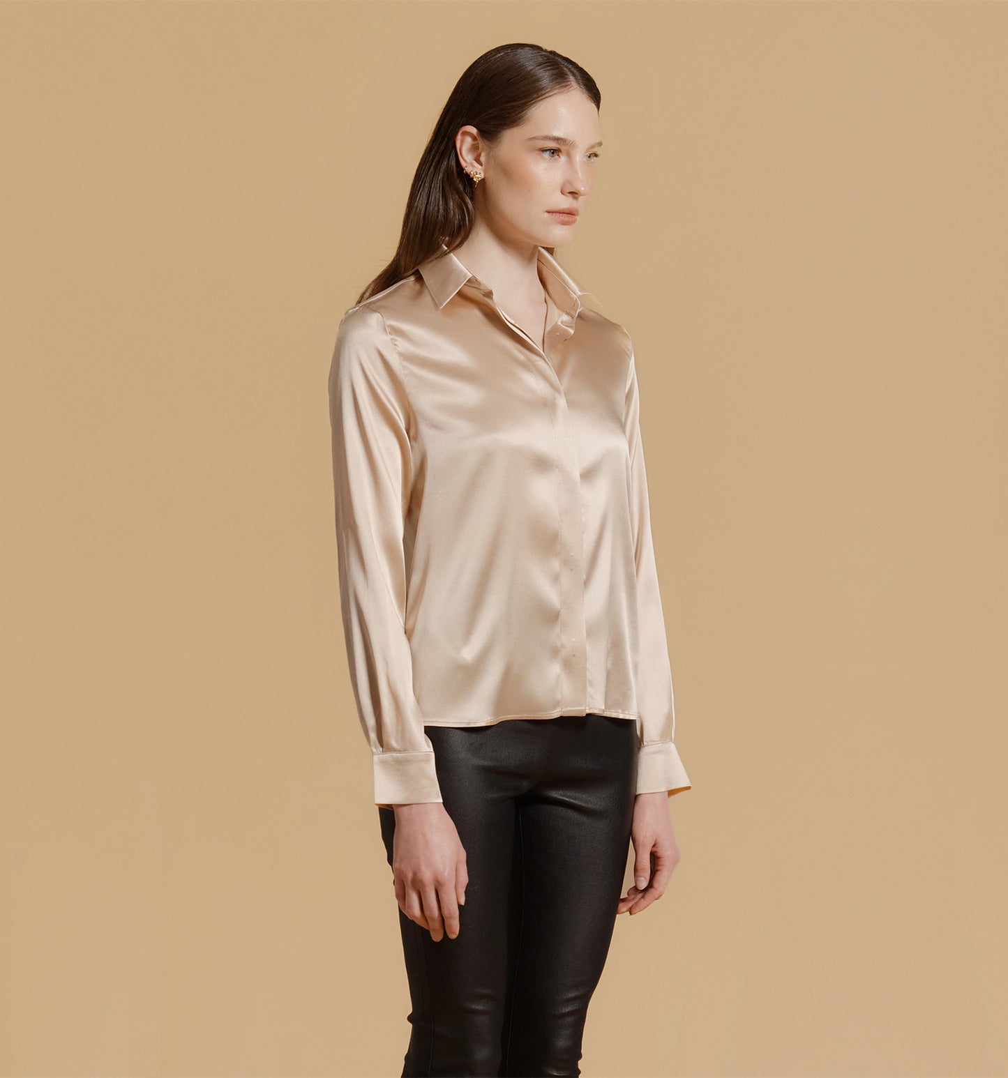 ADRIANA Silk Blouse Natural